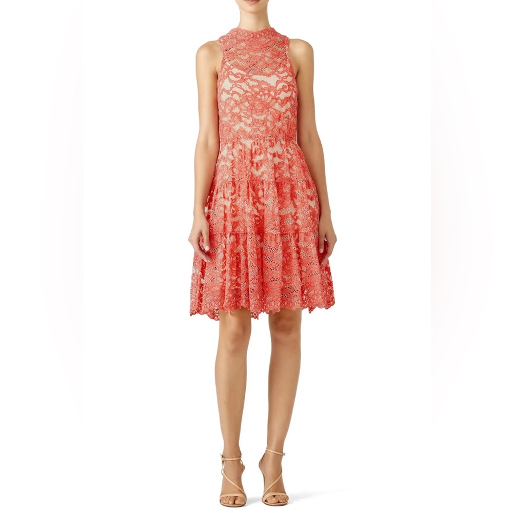 ERIN by Erin Fetherston Posie Coral Lace Dress size 10